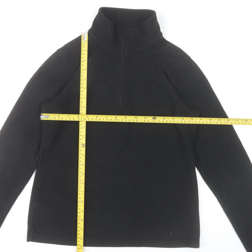 Mountain Warehouse Women’s Black Fleece 1/2 Zip Pullover Sweatshirt S