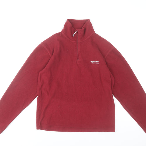Regatta Women Red XS Fleece Pullover Sweatshirt 1/4 Zip