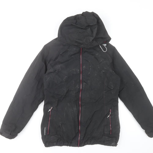 Regatta Womens Black Waterproof Hooded Rain Jacket UK 10