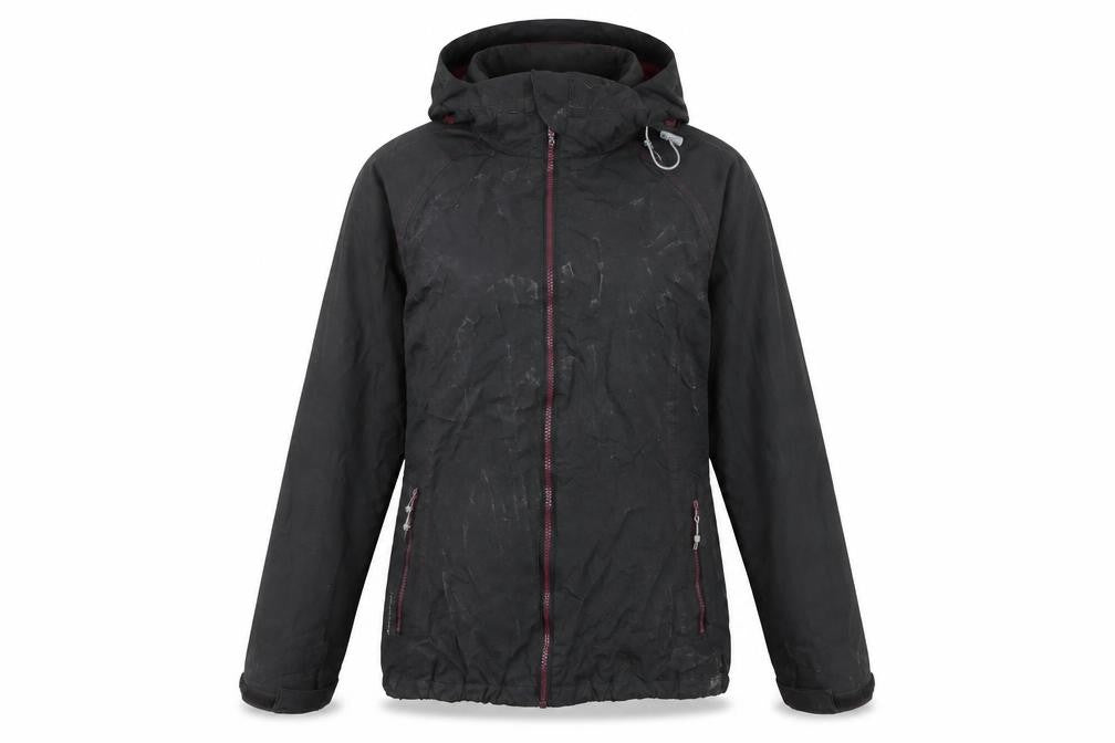 Regatta Womens Black Waterproof Hooded Rain Jacket UK 10
