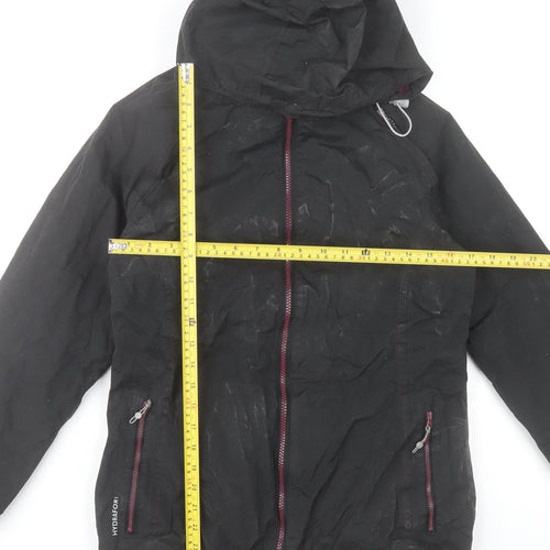 Regatta Womens Black Waterproof Hooded Rain Jacket UK 10