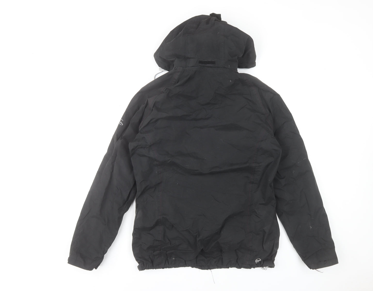 Regatta Womens Black Waterproof Hooded Rain Jacket UK 10