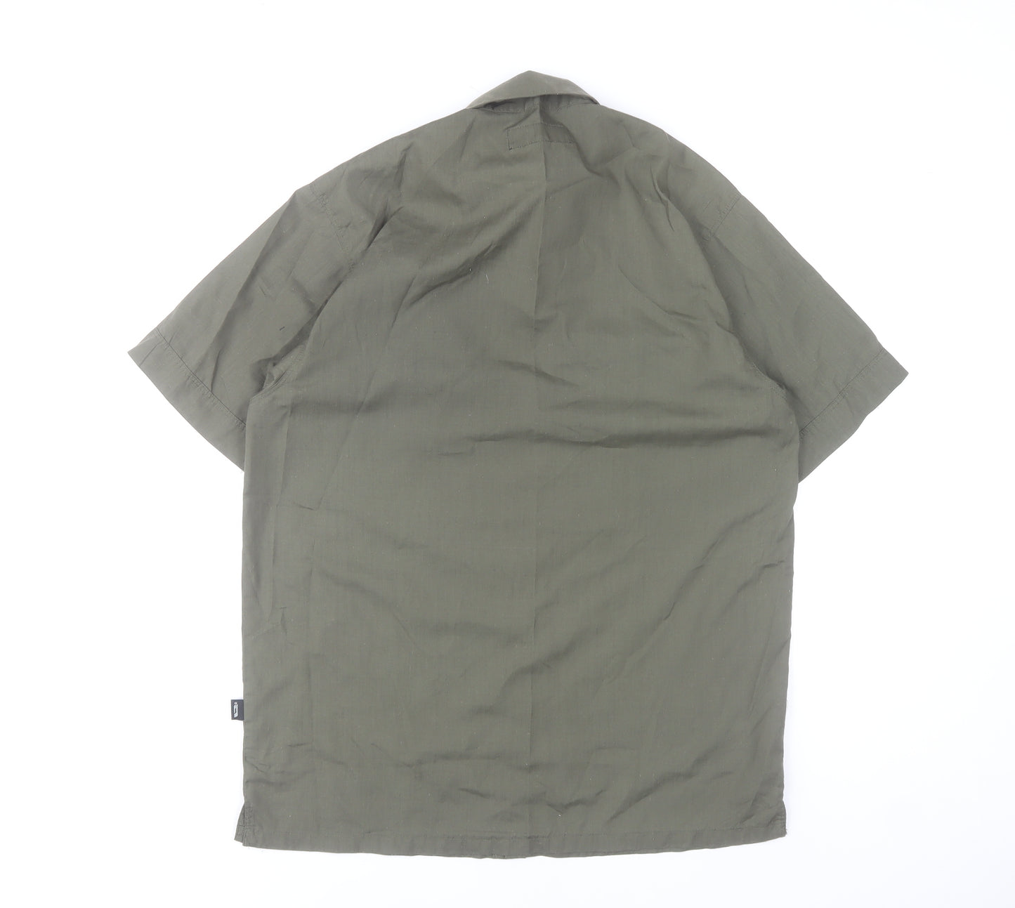 Jack & Jones Men’s Green Short Sleeve Button-Up Casual Shirt Size S
