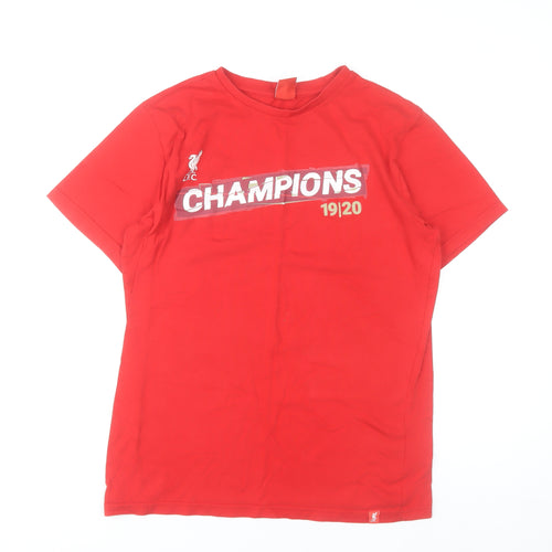 LFC Men’s Red Champions 19/20 Cotton Graphic T-Shirt Size M