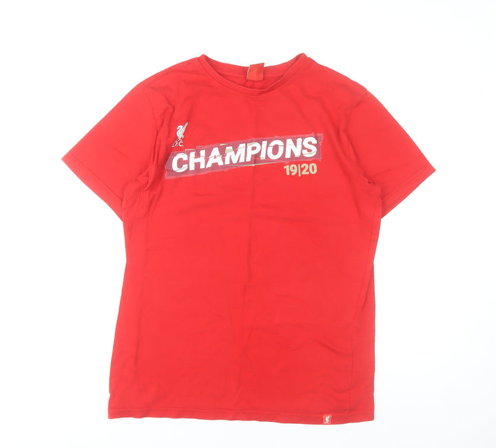 LFC Men’s Red Champions 19/20 Cotton Graphic T-Shirt Size M