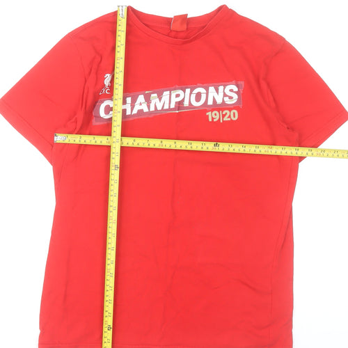 LFC Men’s Red Champions 19/20 Cotton Graphic T-Shirt Size M