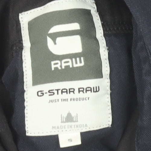 G-Star Raw Men's Blue Slim Fit Long Sleeve Button-Up Shirt Size S