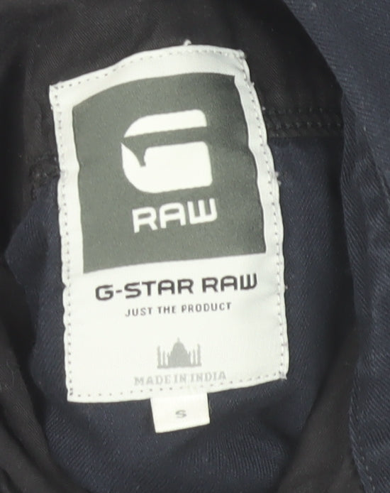 G-Star Raw Men's Blue Slim Fit Long Sleeve Button-Up Shirt Size S