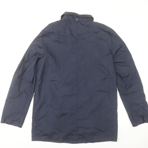 Zara Boys Blue Polyurethane Mid-Length Jacket 13-14 Years