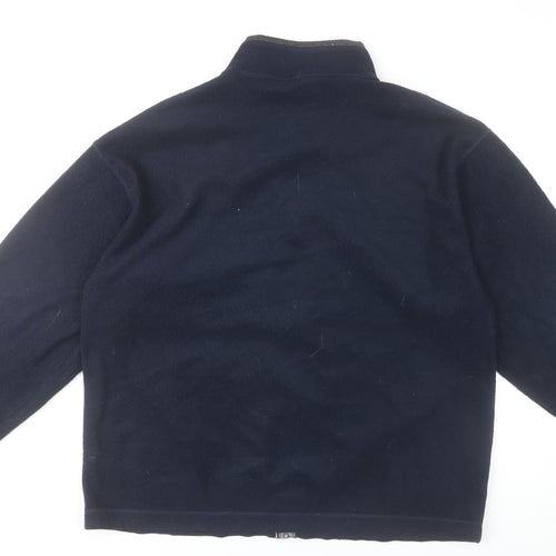 Marks and Spencer Men's Blue Fleece Full Zip Jacket Size L