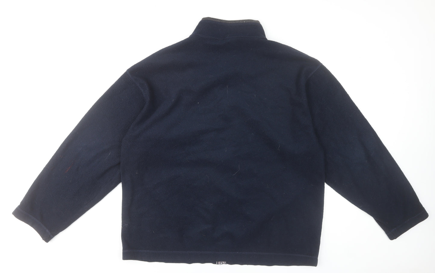 Marks and Spencer Men's Blue Fleece Full Zip Jacket Size L