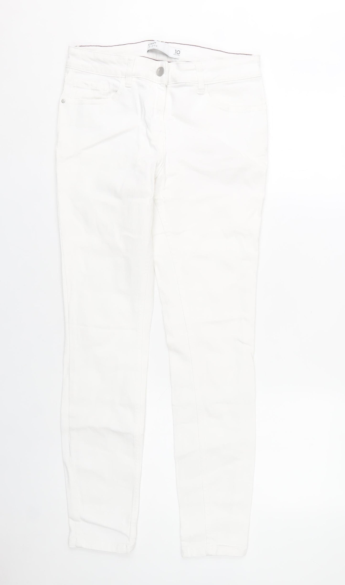 Next Women’s White Skinny Jeans Size 10 Regular Cotton Stretch