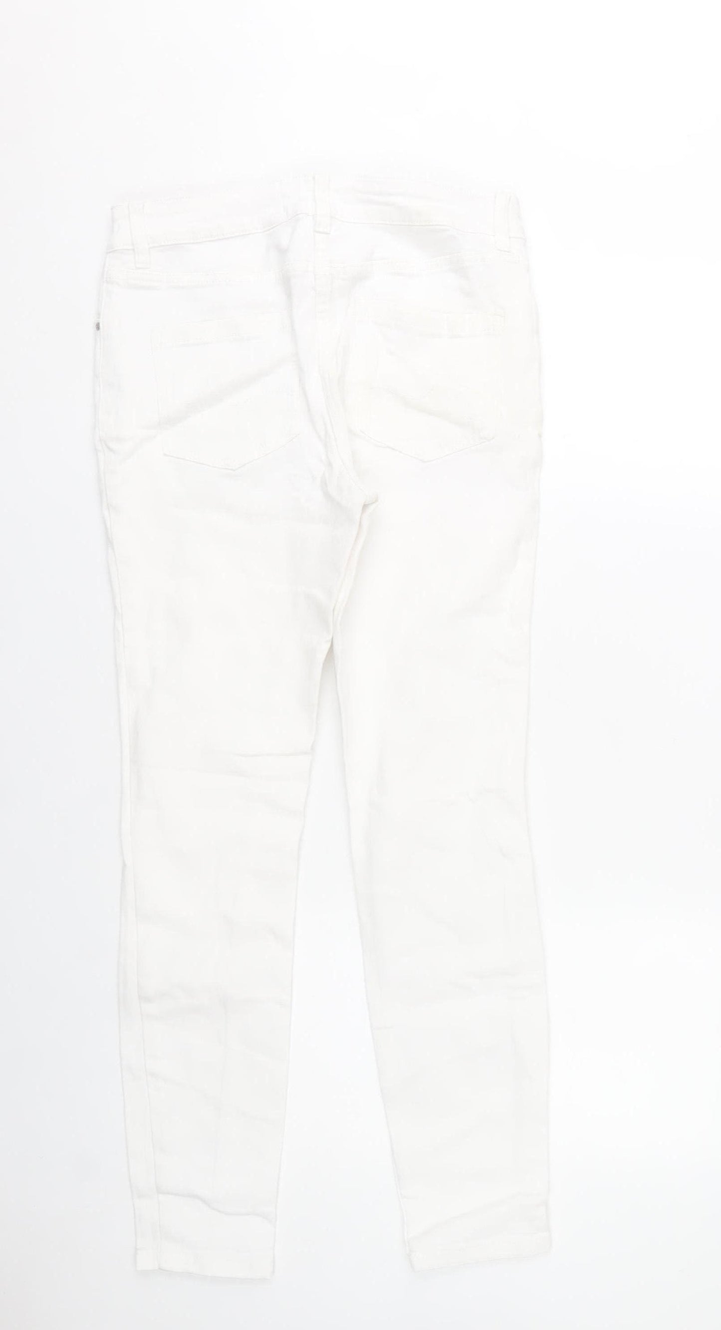 Next Women’s White Skinny Jeans Size 10 Regular Cotton Stretch
