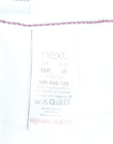 Next Women’s White Skinny Jeans Size 10 Regular Cotton Stretch