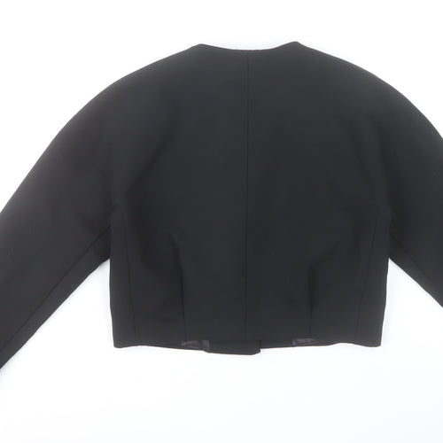 MNG Women's Black Cropped Basic Jacket XS Regular Fit