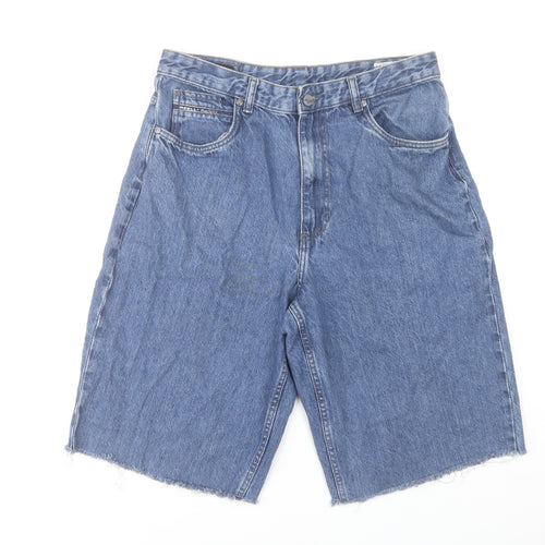 Reell Men's Blue Denim Relaxed Fit Casual Shorts 33in Stone Wash