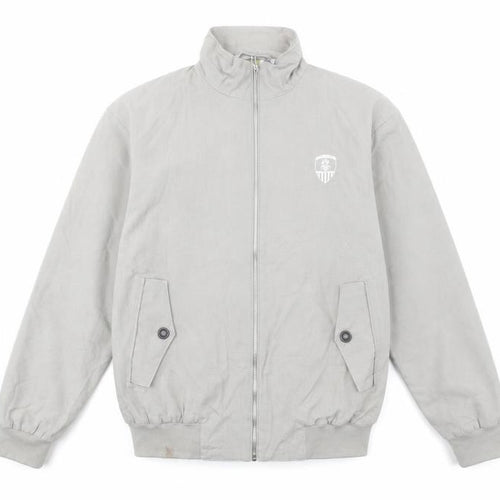 Notts County FC Men's Grey Bomber Jacket M Cotton Zip Casual