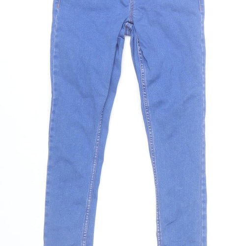 Yazmin Girls Blue High Waist Skinny Jeans Age 11 Years 146cm Stretch Denim