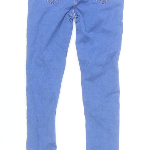 Yazmin Girls Blue High Waist Skinny Jeans Age 11 Years 146cm Stretch Denim