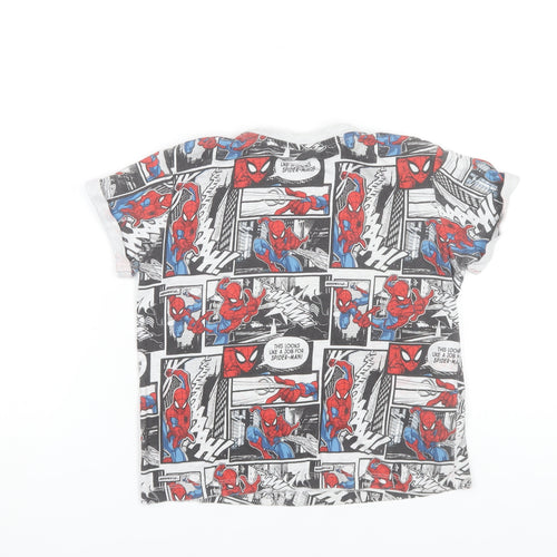 Marvel Spider-Man Boys 7-8 Years Black Multicoloured Graphic T-Shirt