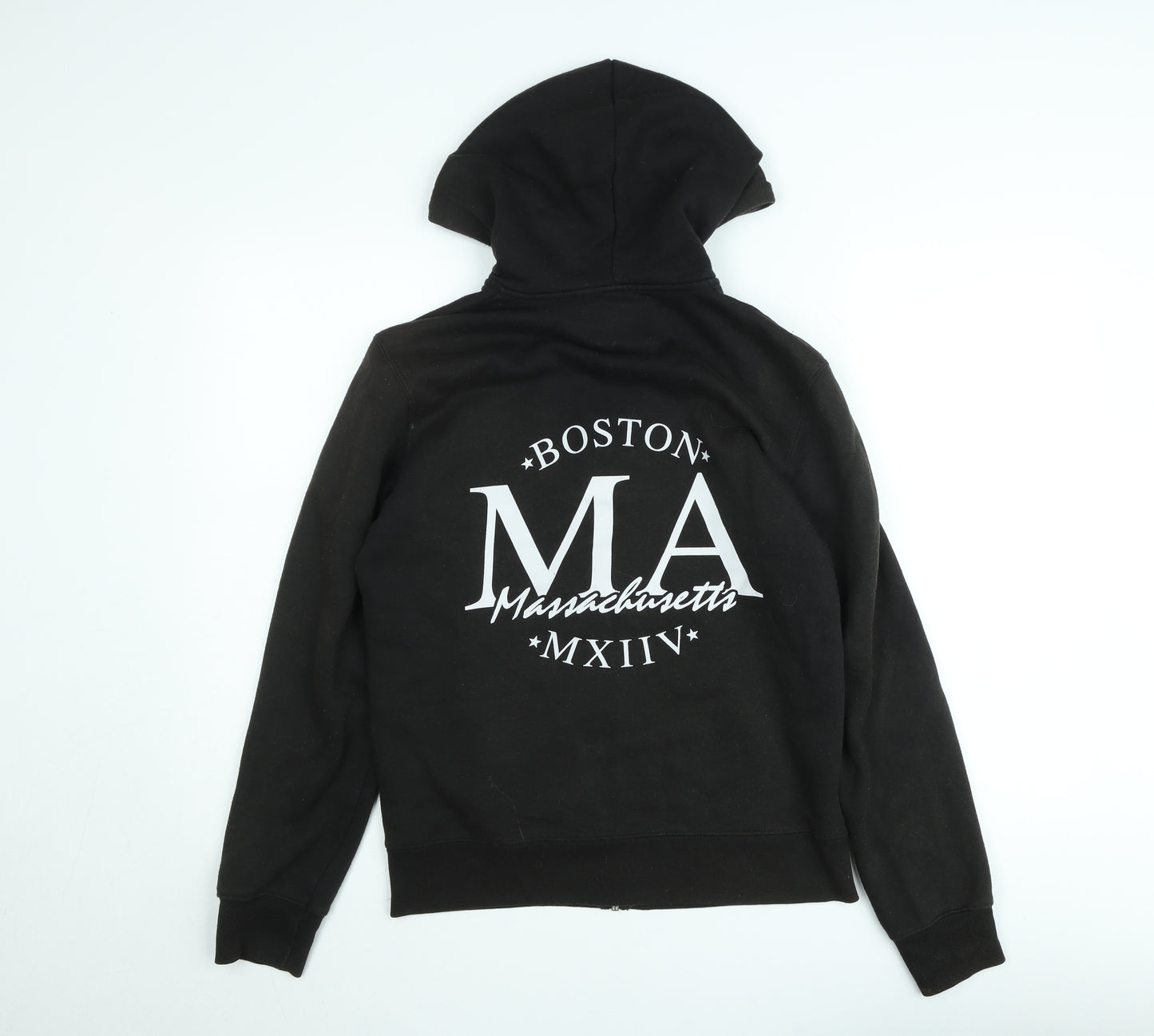 Burton Menswear Unisex Black Small Hooded Zip Jacket