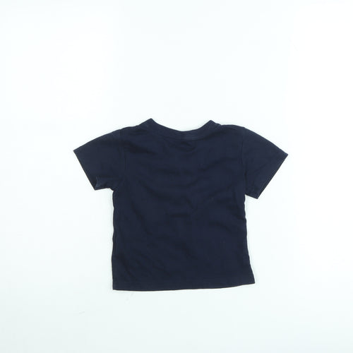 Garanimals Boys Blue Shark Graphic Henley T-Shirt 2 Years Cotton Blend