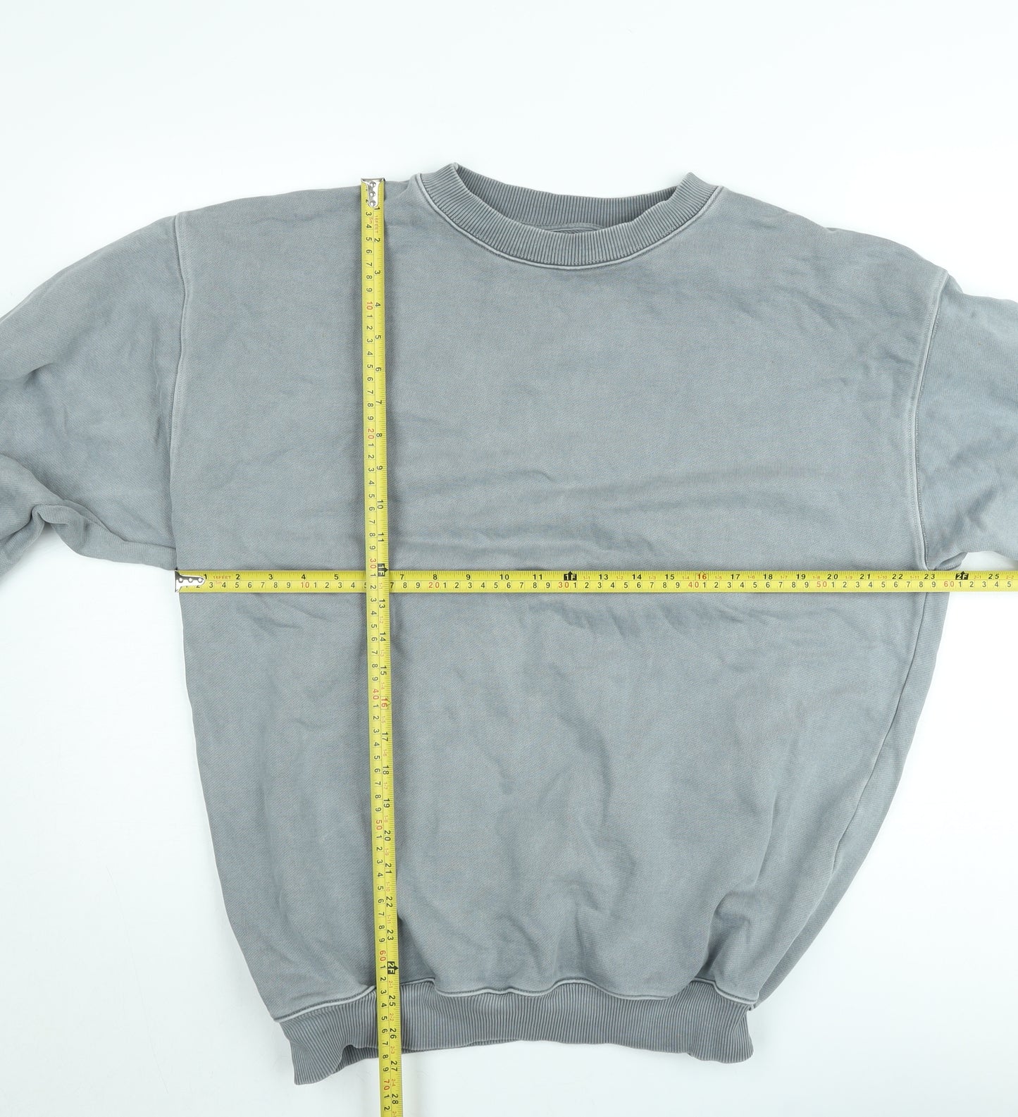 Laundry Market Men's Grey XL Crew Neck Cotton Sweatshirt