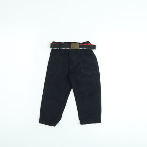Ramada Boys Black 2 Years Chino Trousers with Belt