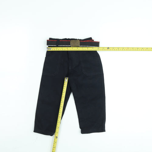 Ramada Boys Black 2 Years Chino Trousers with Belt