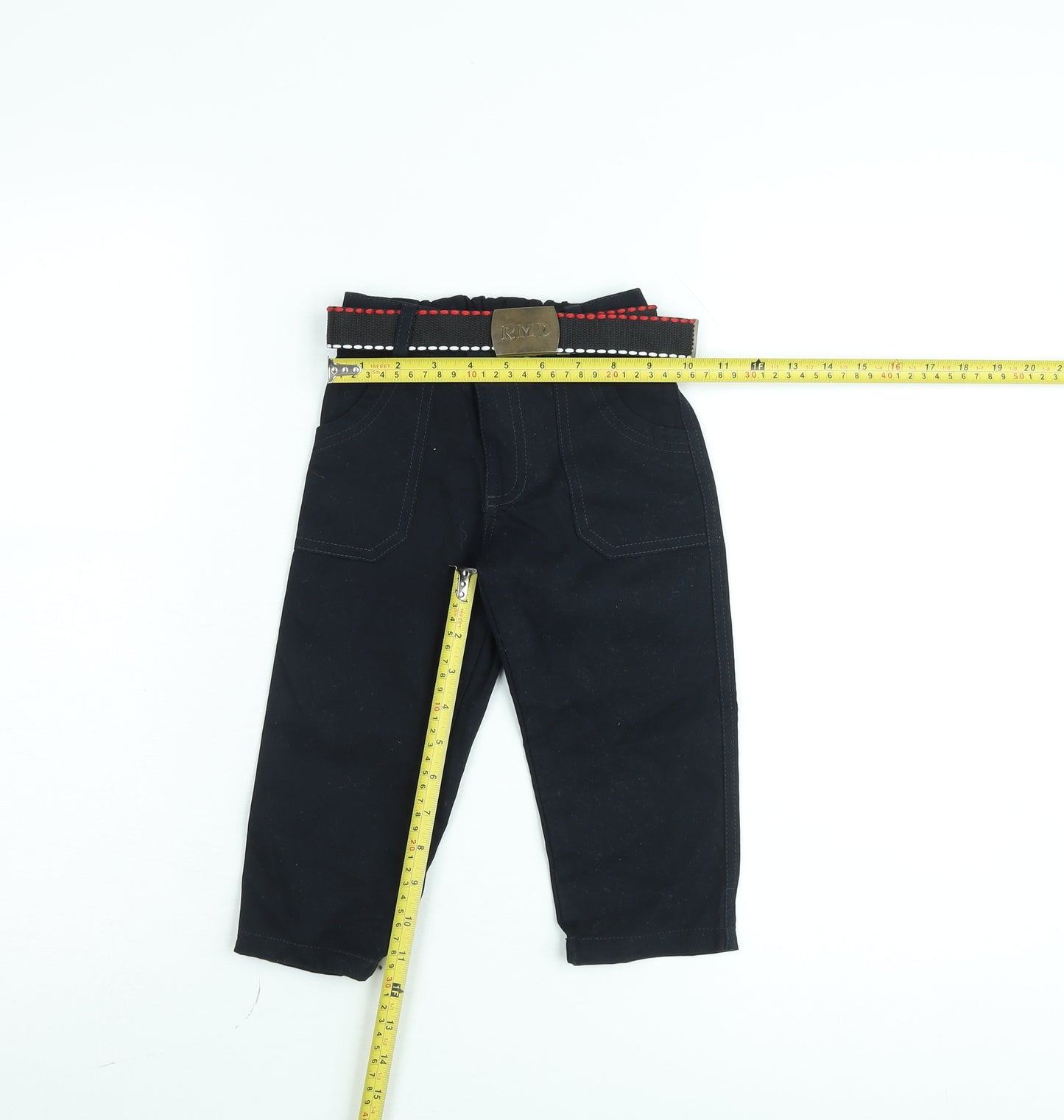 Ramada Boys Black 2 Years Chino Trousers with Belt
