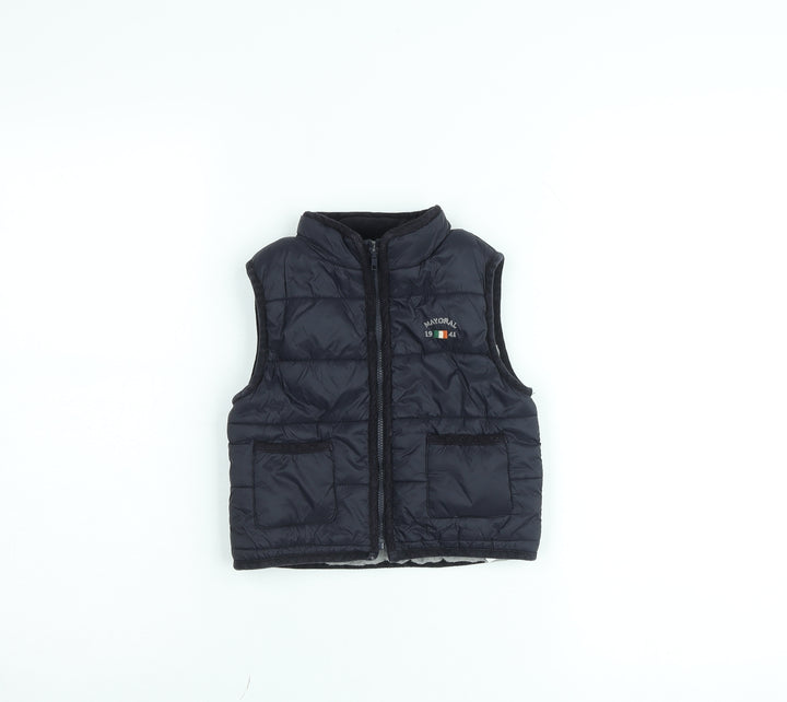 Mayoral Boys Black 2 Years Puffer Gilet Winter Waistcoat