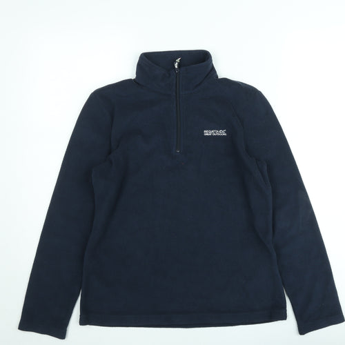 Regatta Unisex Blue Fleece Half Zip Pullover Sweatshirt S