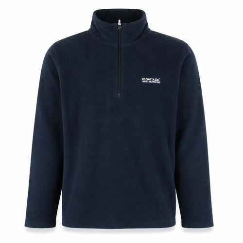 Regatta Unisex Blue Fleece Half Zip Pullover Sweatshirt S