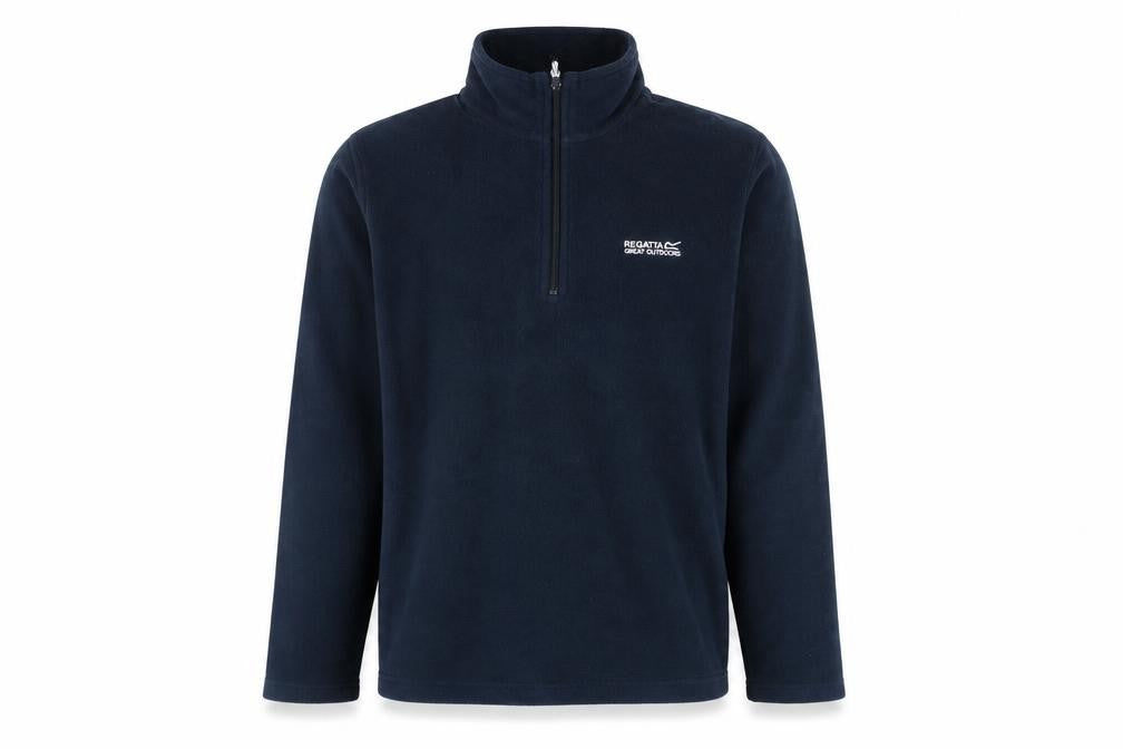 Regatta Unisex Blue Fleece Half Zip Pullover Sweatshirt S