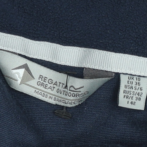 Regatta Unisex Blue Fleece Half Zip Pullover Sweatshirt S