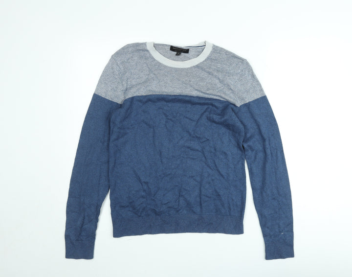 Banana Republic Men's Blue Small Pullover Sweatshirt Knit Crew Neck