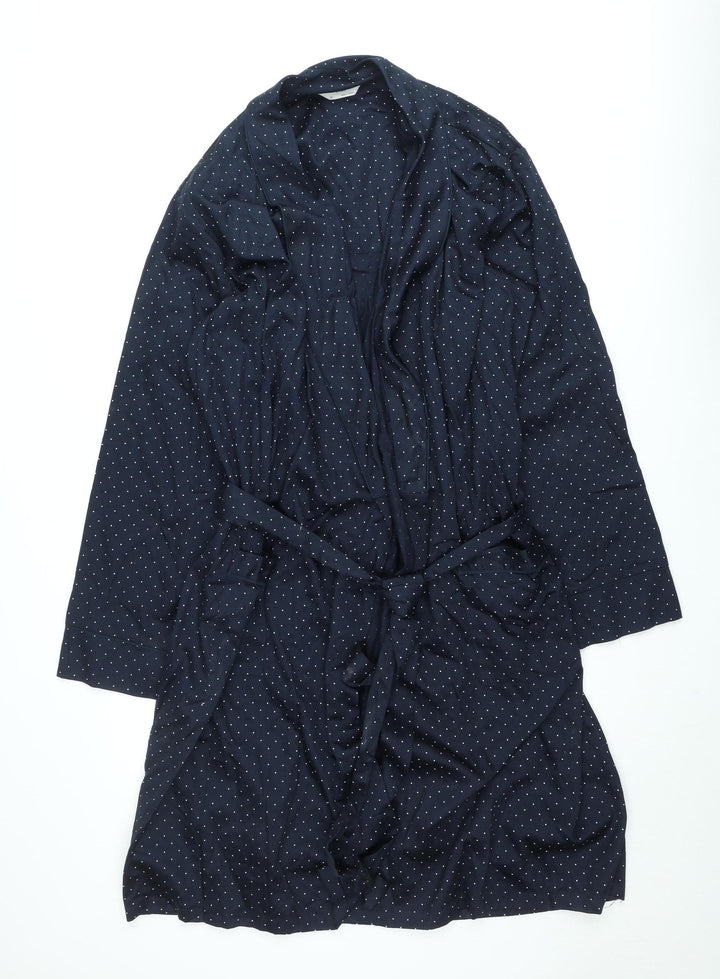 Marks and Spencer Womens Blue Polka Dot Belted Coatigan XL