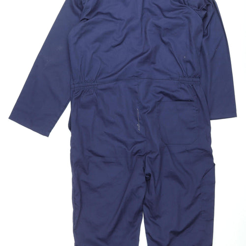 Euro Work Men's Blue Coverall Boiler Suit Large Workwear