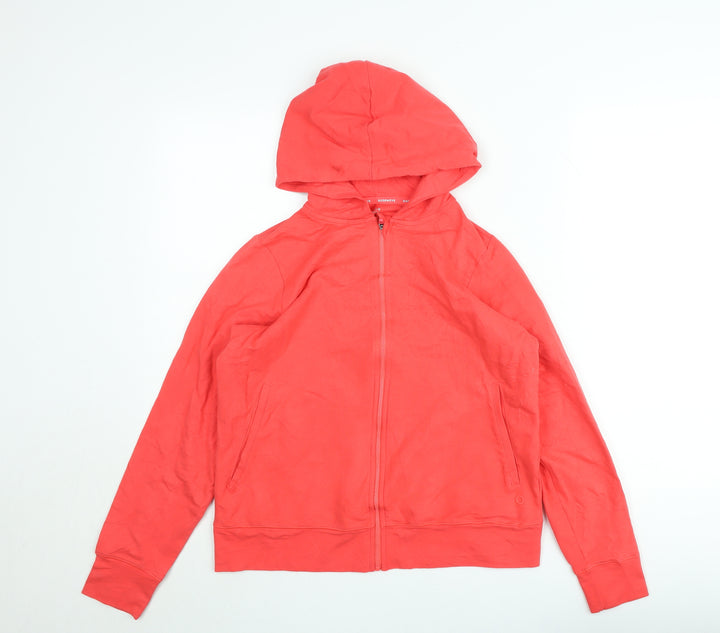 Marks and Spencer Women’s Red Hooded Full Zip Jacket Size 10