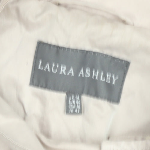 Laura Ashley Women’s Beige Hooded Mid-Length Parka Coat Size 14