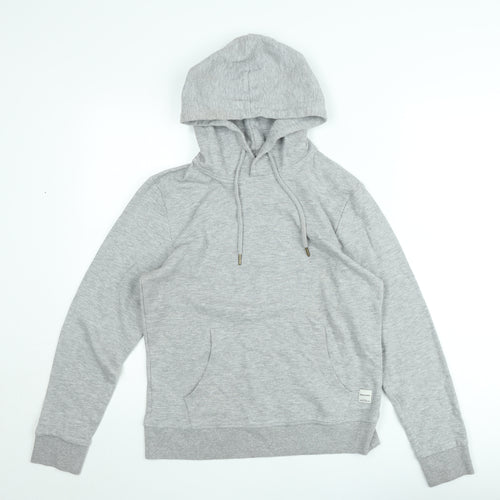 Jack & Jones Men's Grey Pullover Hoodie Size S
