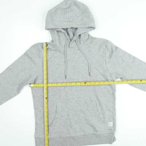Jack & Jones Men's Grey Pullover Hoodie Size S