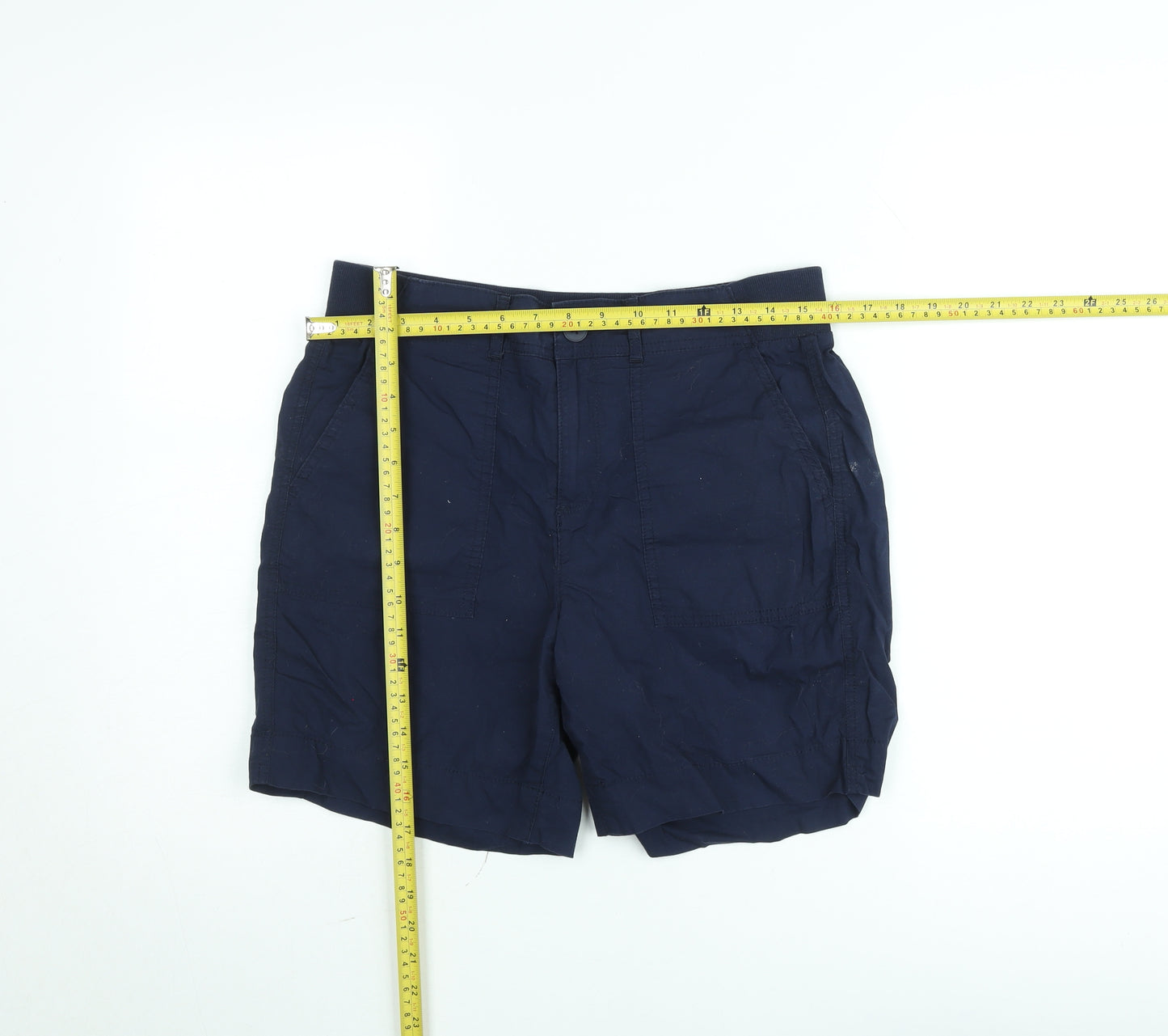 Dunnes Mens Navy Casual Chino Shorts Size 12 with Pockets