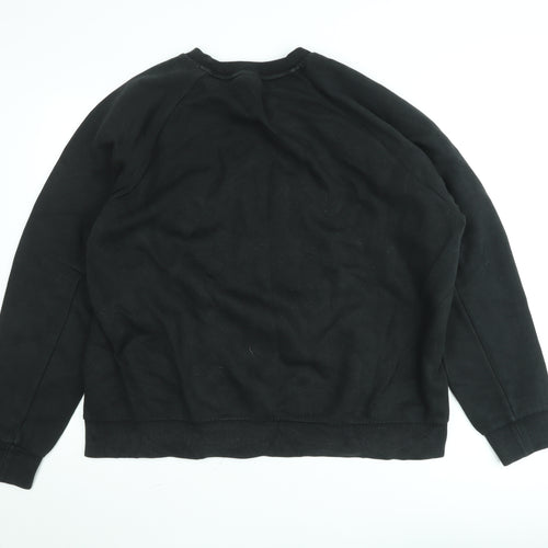 Puma Men's Black 2XL Pullover Sweatshirt Crew Neck Fleece