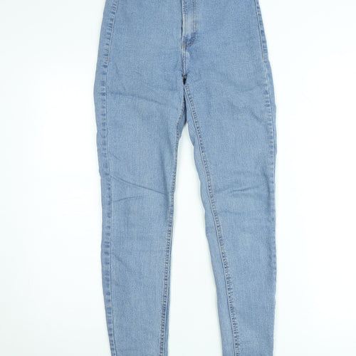 Bershka Women's Blue High Rise Skinny Denim Jeans Size 8