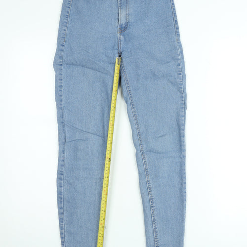 Bershka Women's Blue High Rise Skinny Denim Jeans Size 8