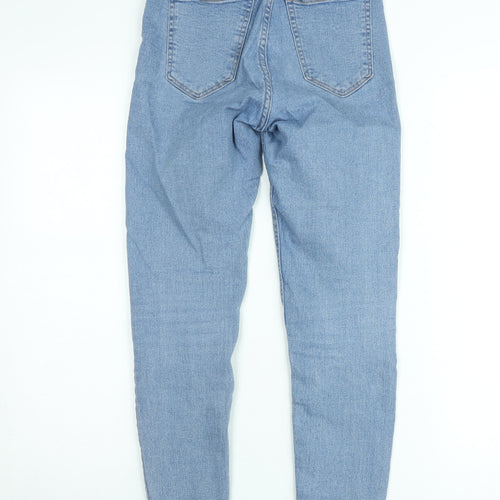 Bershka Women's Blue High Rise Skinny Denim Jeans Size 8