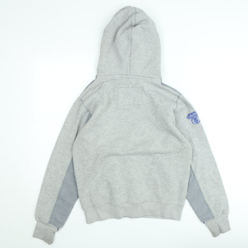 Aviator Men Grey Hoodie Medium Pullover Cotton Blend Casual