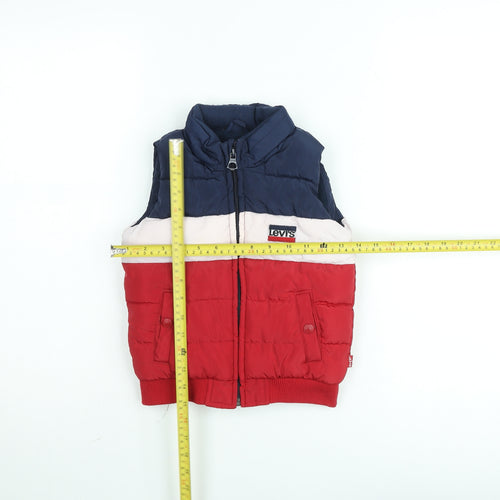Levi's Boys Multicoloured Puffer Bodywarmer Gilet Size 5 Years