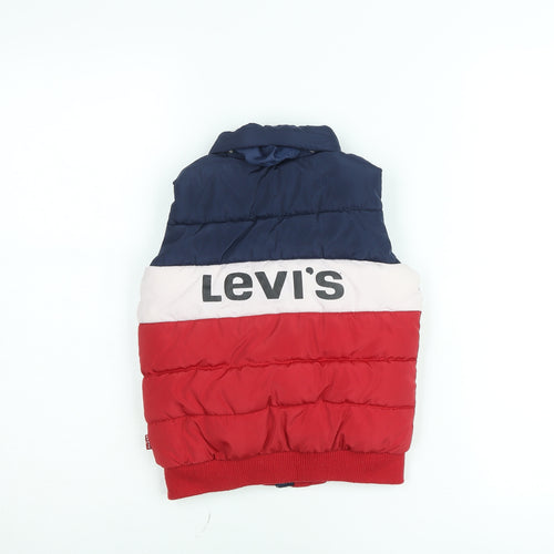 Levi's Boys Multicoloured Puffer Bodywarmer Gilet Size 5 Years